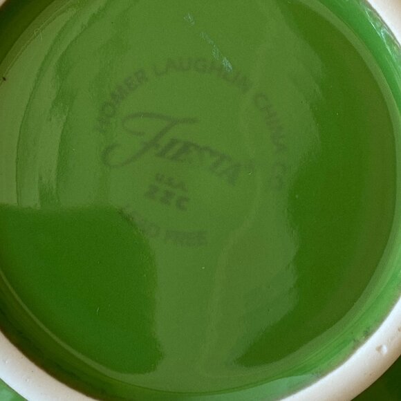Fiestaware Shamrock Green dessert berry bowls Discontinued 5.25" - Picture 6 of 6